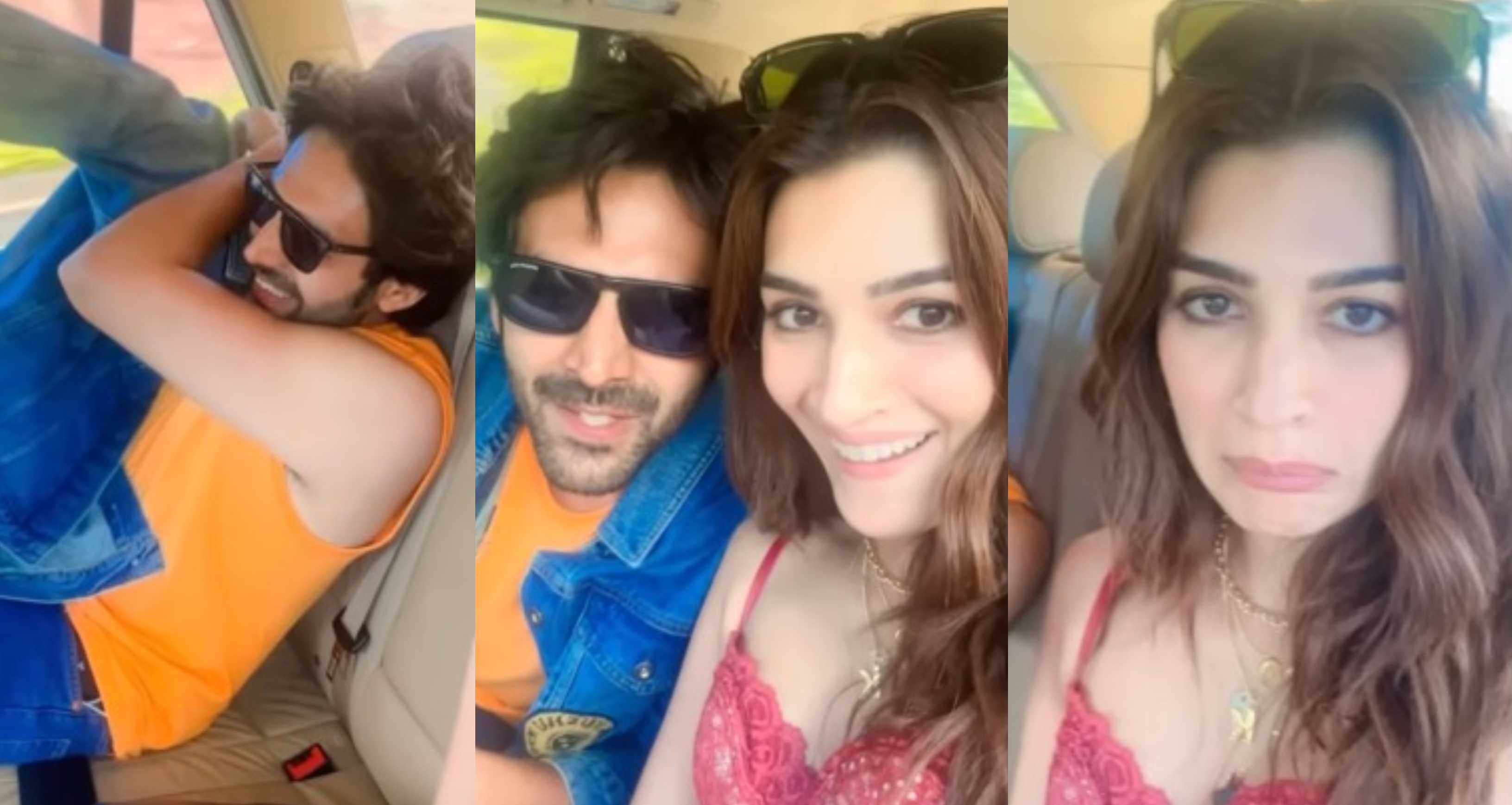 Shehzada Kriti Sanon Shares Funny Clip With Kartik Aaryan Latter