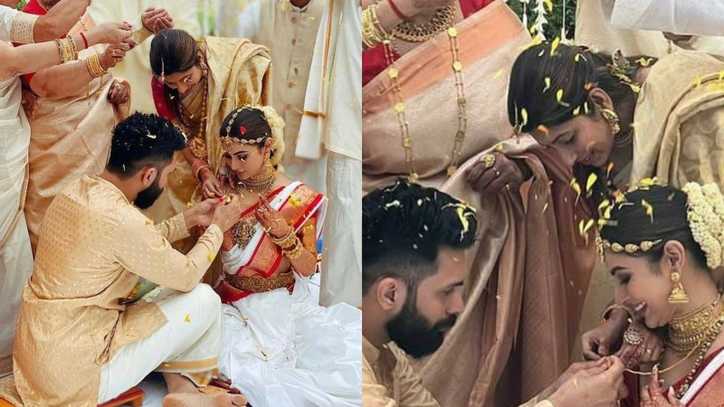 Mouni Roy ties the knot with Suraj Nambiar in a simple traditional South Indian wedding; See photos of the newly weds