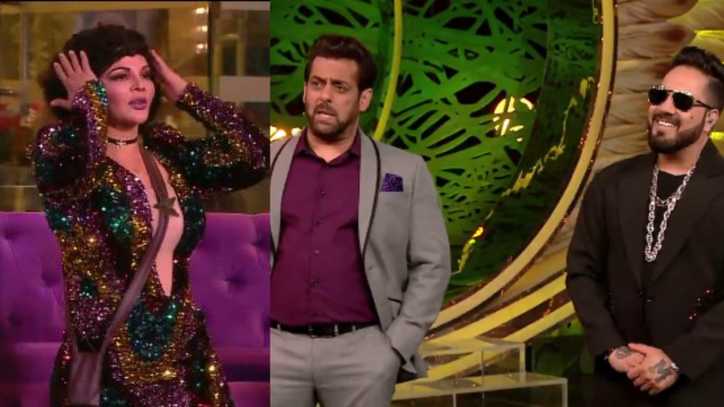 Bigg Boss 15: Salman Khan asks Rakhi Sawant if it's her birthday as he's joined by Mika Singh, says, "Kiss toh banta hai"