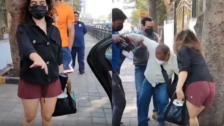 Sanya Malhotra rushes to help paparazzo who slips and falls trying to click her, earns praise for her kindness; Watch