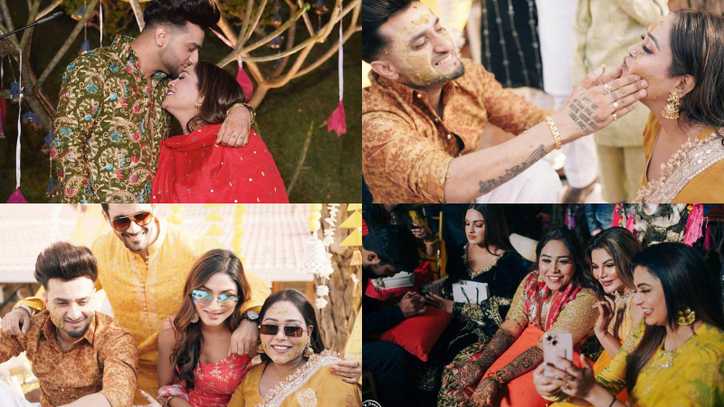 Bigg Boss 15's Afsana Khan radiates joy during pre-wedding festivities, Rakhi Sawant, Himanshi Khurana join the celebration