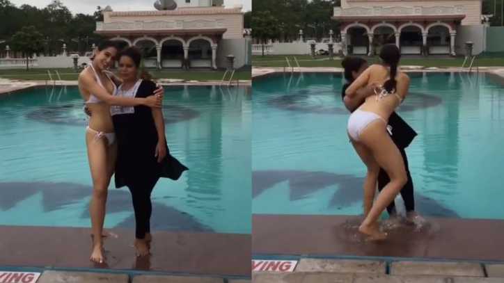 Sara Ali Khan pushes her spot girl in the pool and call it the 'worst prank', netizens call it 'misbehaviour'