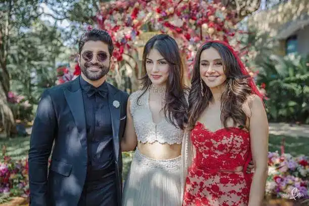 Rhea Chakraborty shares unseen snaps from BFF Shibani Dandekar’s wedding; tells Farhan ‘she’s your problem now’