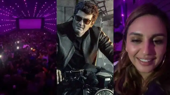Valimai release: Huma Qureshi surprises fans at a 4 am show; early reactions declare Ajith's film a blockbuster