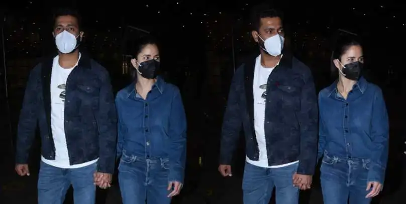 Katrina Kaif and Vicky Kaushal exit Mumbai airport hand-in-hand on Valentine’s Day; fans call them ‘cutest jodi’
