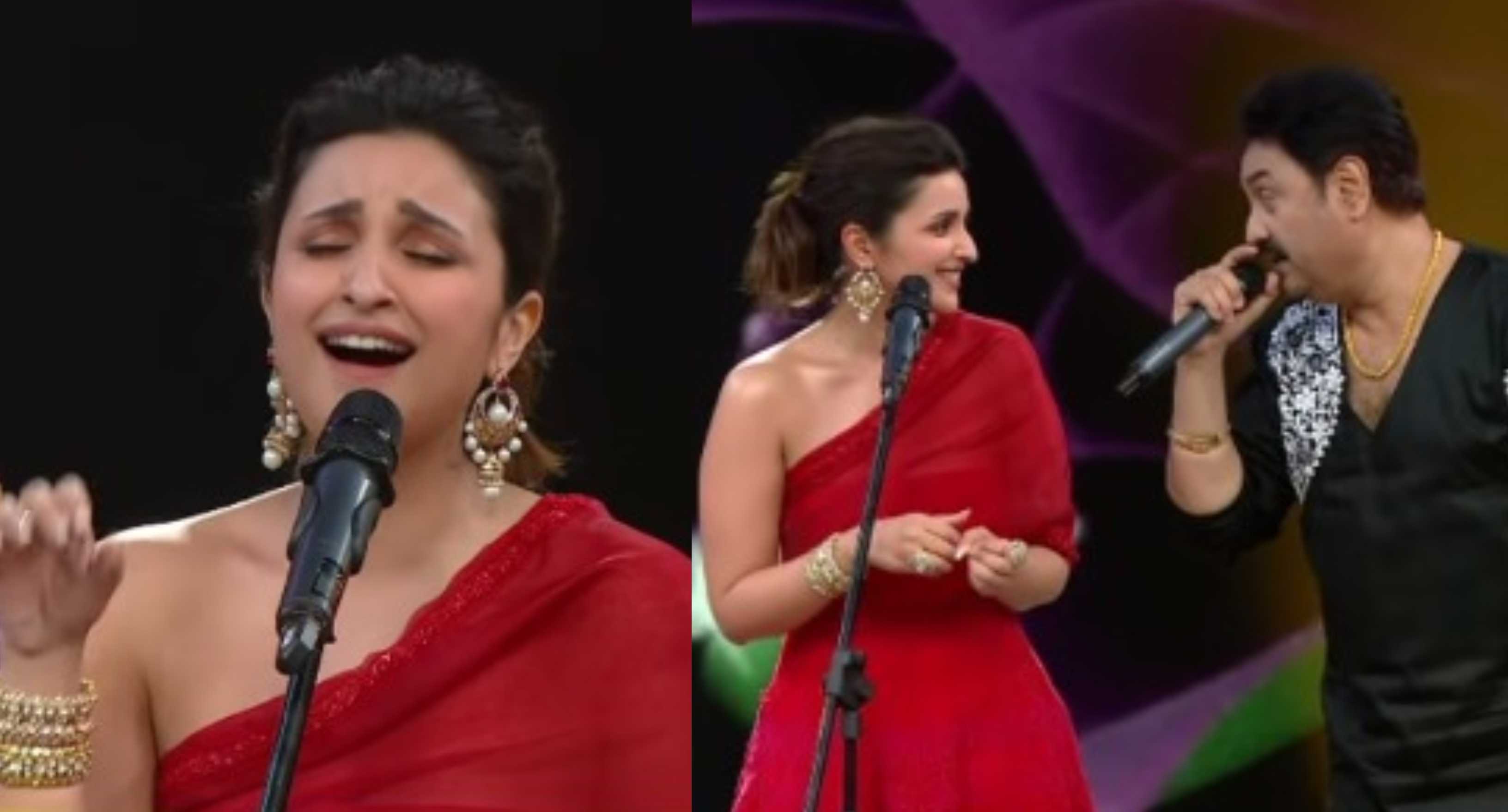 Parineeti Chopra sings Aankhon Ki Gustakhiyan with Kumar Sanu on Hunarbaaz; calls it a ‘pinch me moment’