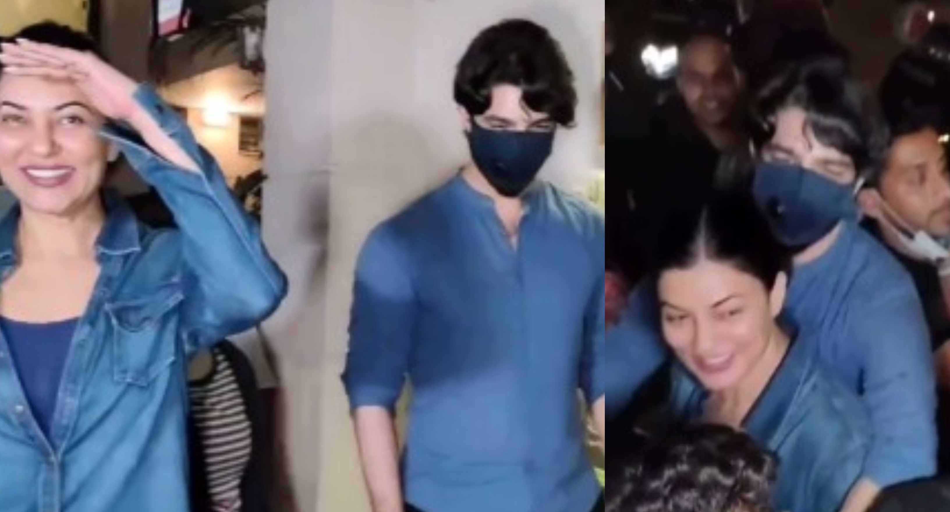 Sushmita Sen’s ex Rohman Shawl protects her while walking through a crowd; fans wonder if they are back together