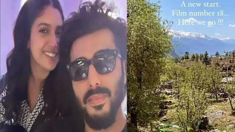 The Lady Killer: Arjun Kapoor begins 'film number 18' shoot in Manali with Bhumi Pednekar; See pics