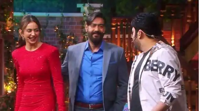 The Kapil Sharma Show: Kapil Sharma tries to flirt with Rakul Preet Singh, Ajay Devgn comes in between