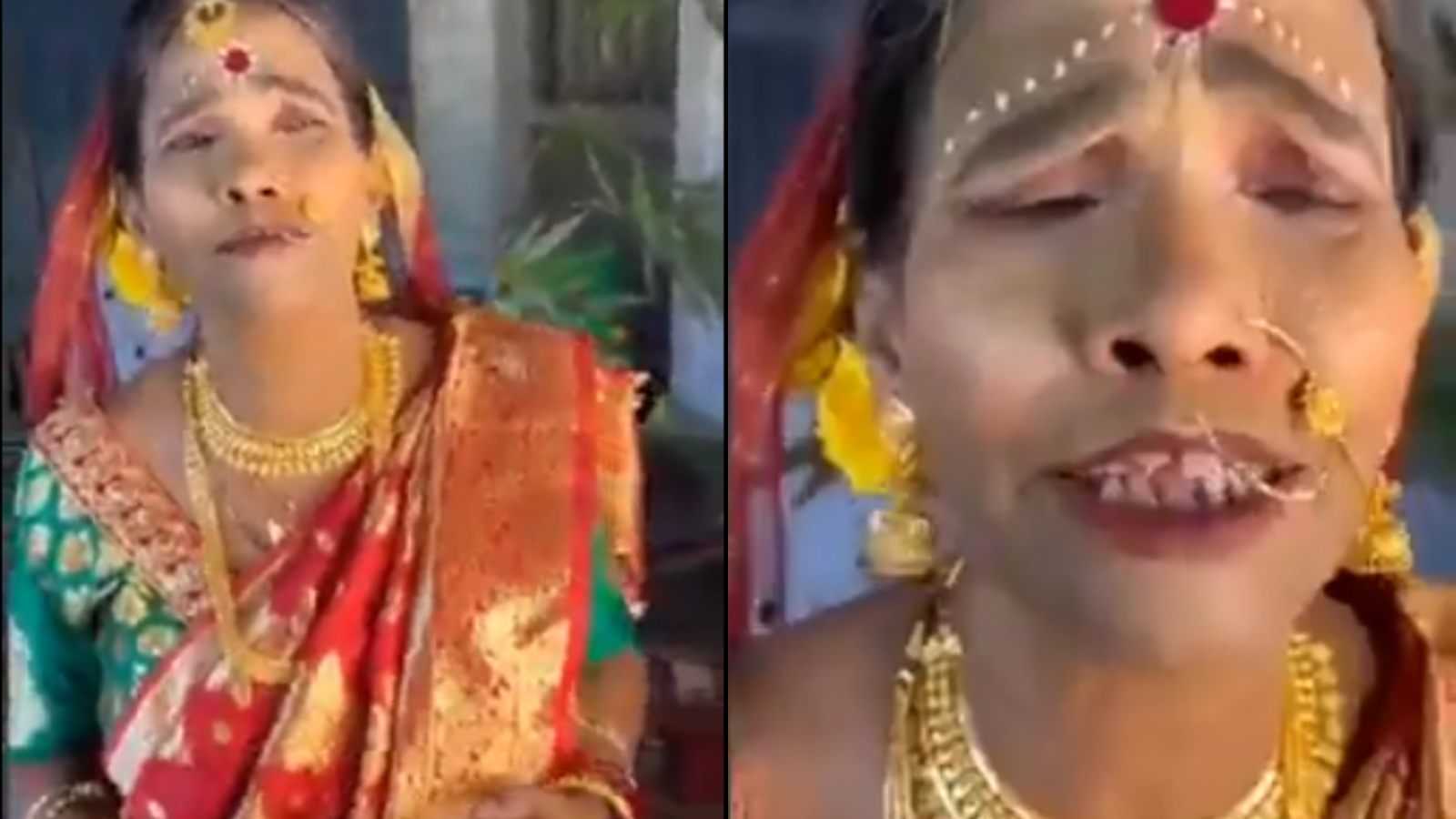 आलिया भट्ट के बाद रानू मंडल बनी दुल्हन, वीडियो में देखिए किस तरह से गाया कच्चा बादाम गाना
