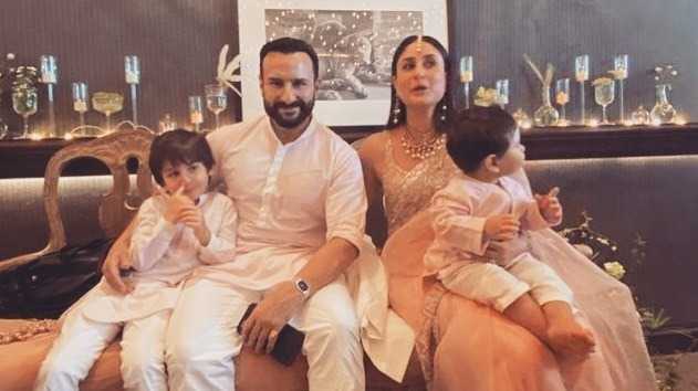 Kareena Kapoor Khan shares happy family photo from Ranbir-Alia’s wedding; asks Taimur to stop digging his nose