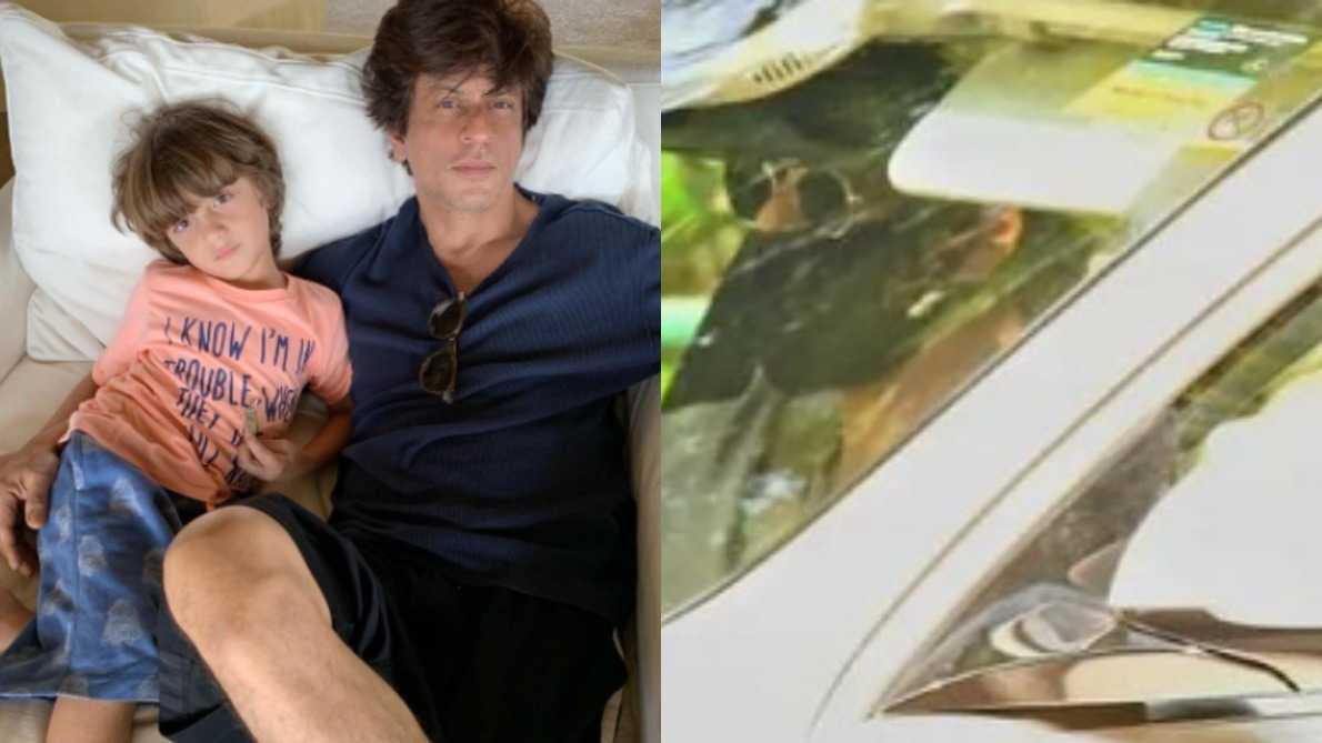 Shah Rukh Khan enjoys a fun Sunday drive with kids Suhana and AbRam, fan calls him 'perfect father'