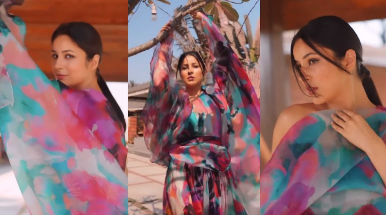 Shehnaaz Gill grooves to Badshah’s track Fly during a photoshoot; fans compare her to a butterfly