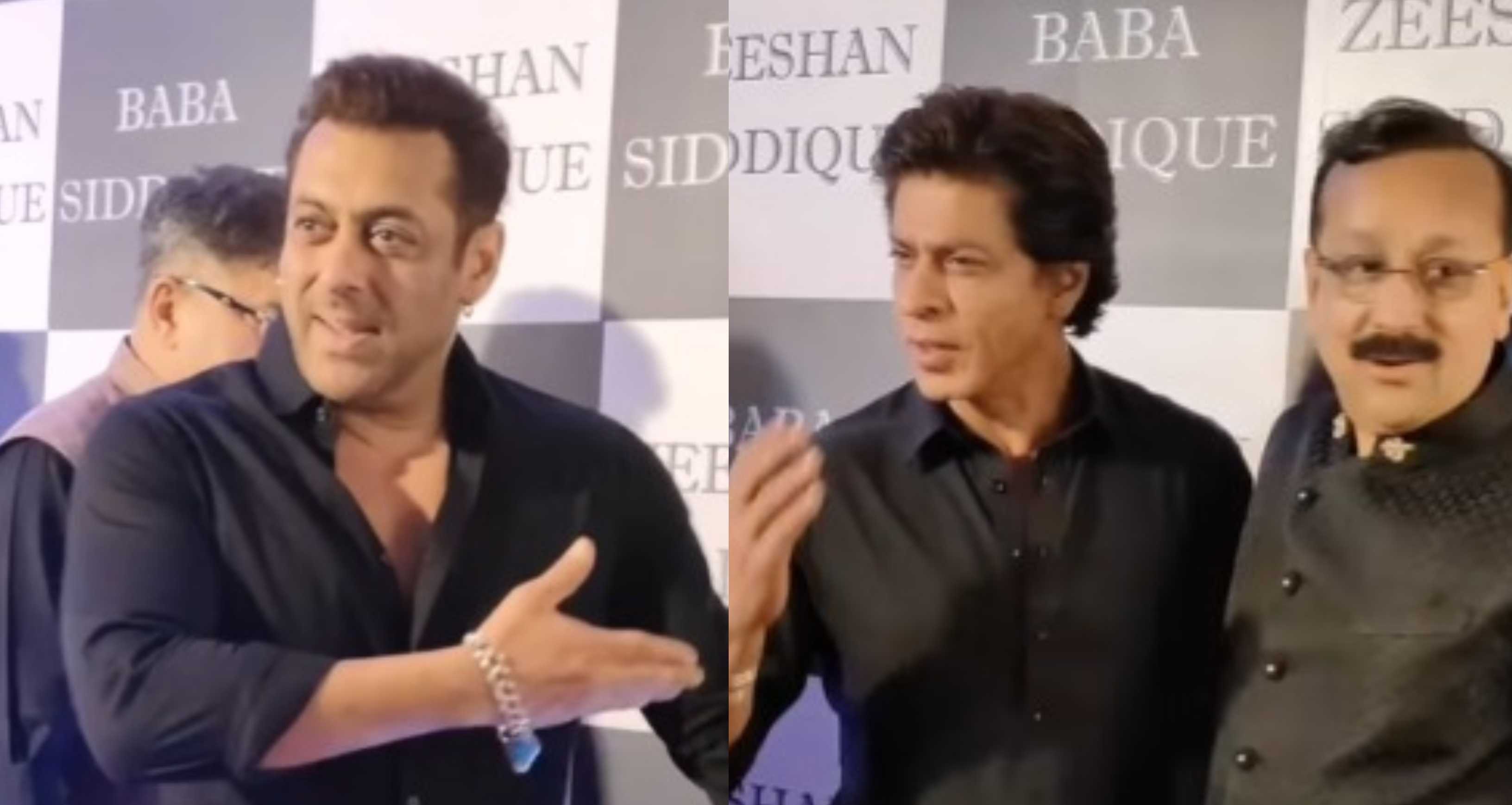 Shah Rukh Khan, Salman Khan look dapper in black at Baba Siddiqui's Iftaar party; Shehnaaz, Tejasswi & Karan dazzle
