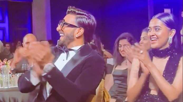 Tejasswi Prakash’s snap with Ranveer Singh from an event reminds fans of the time she hugged his poster in Bigg Boss