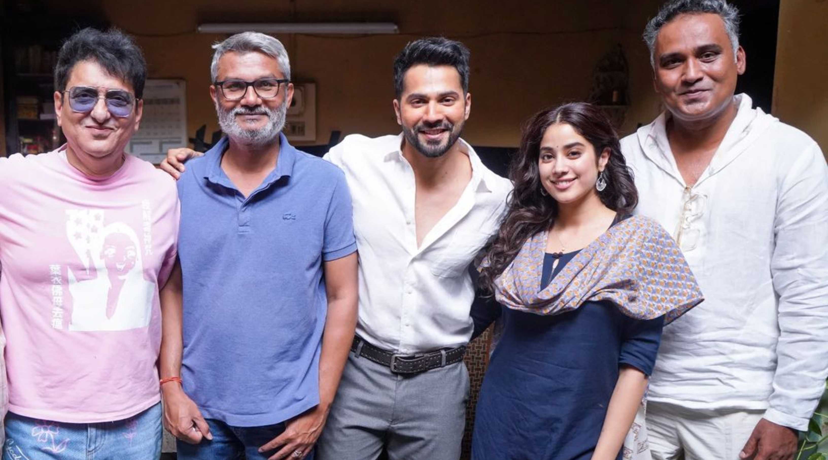 Varun Dhawan gets a special surprise visit by Sajid Nadiadwala on the sets of Bawaal on his birthday