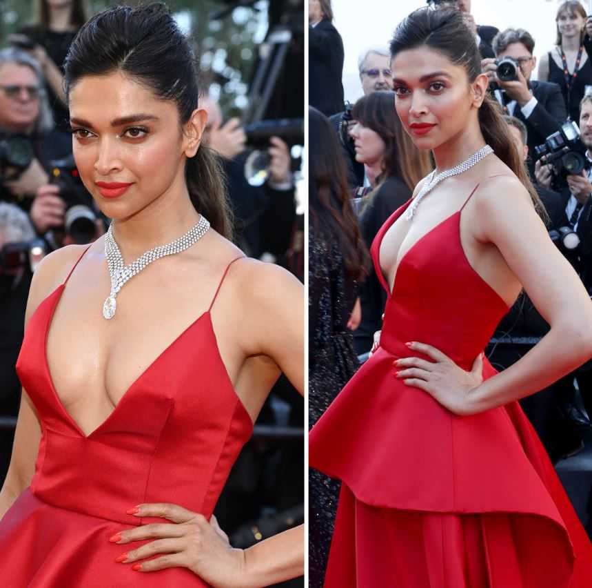Cannes 2022 Day 3: Aishwarya Rai Bachchan sparkles in pastel-pink gown, Deepika Padukone dazzles in hot red gown