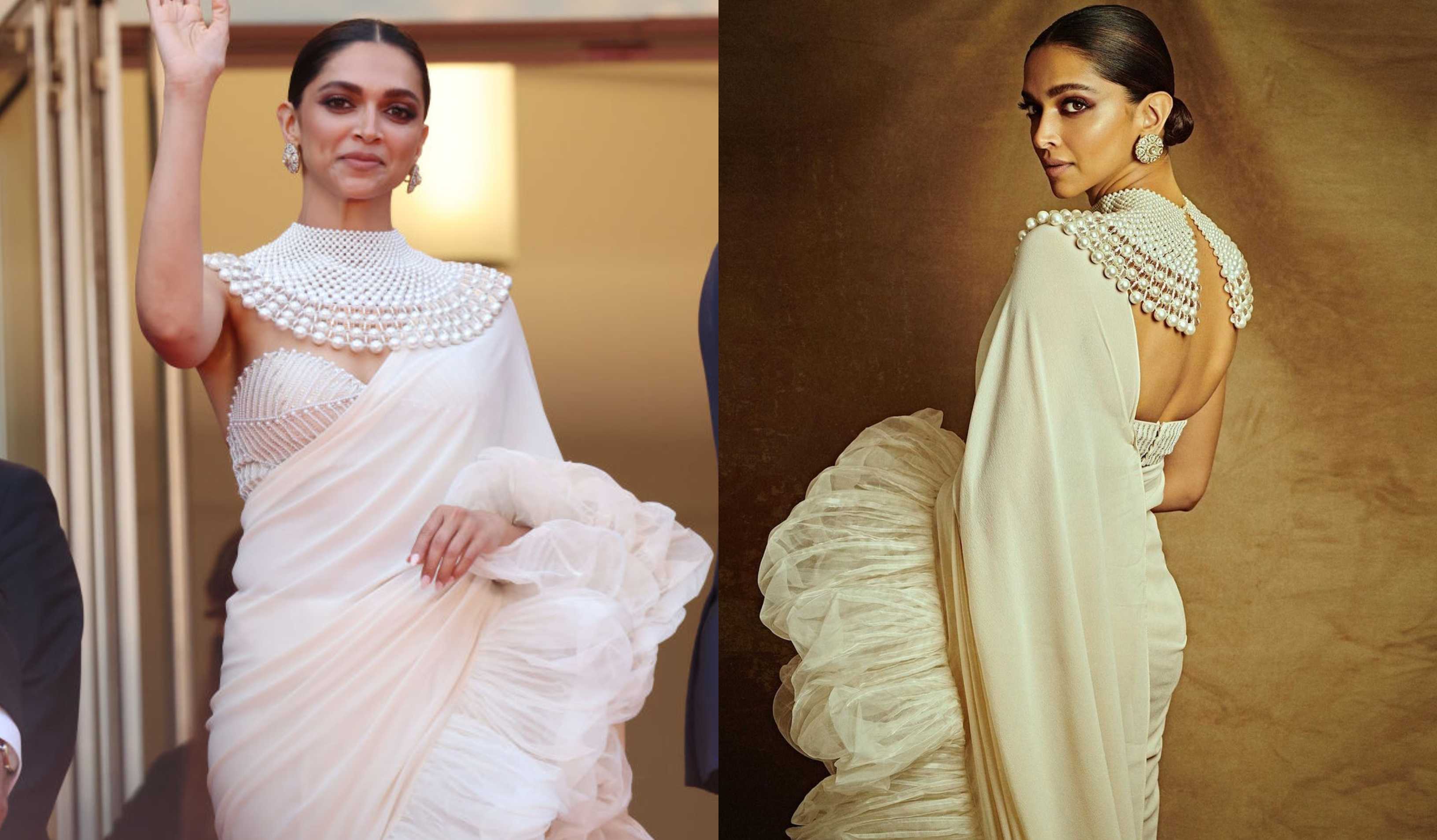 Cannes 2022: Deepika Padukone in a white saree is the definition of ethereal beauty at the closing ceremony
