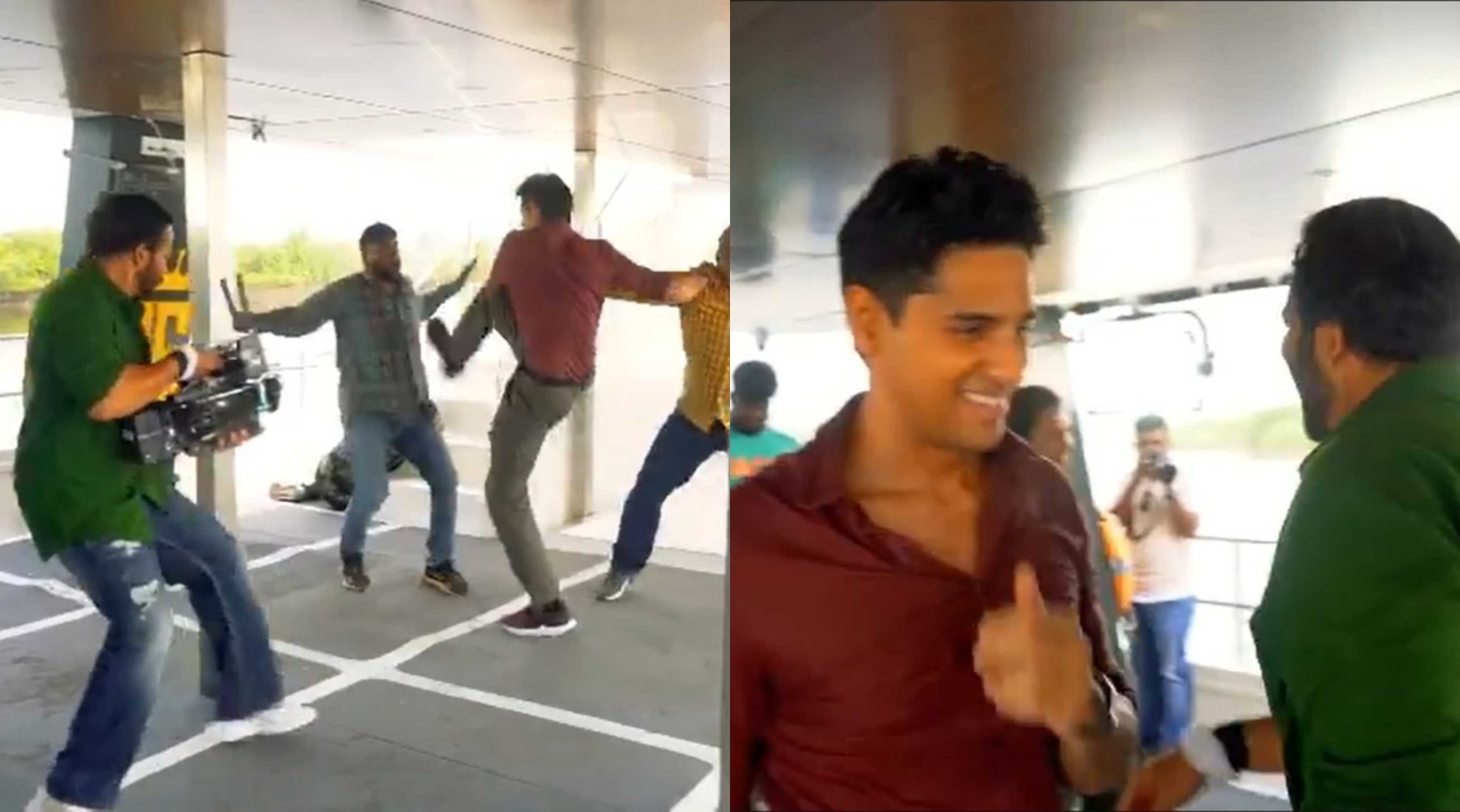 Indian Police Force: Sidharth Malhotra fights goons while Rohit Shetty shoots with a 27 kgs camera; watch