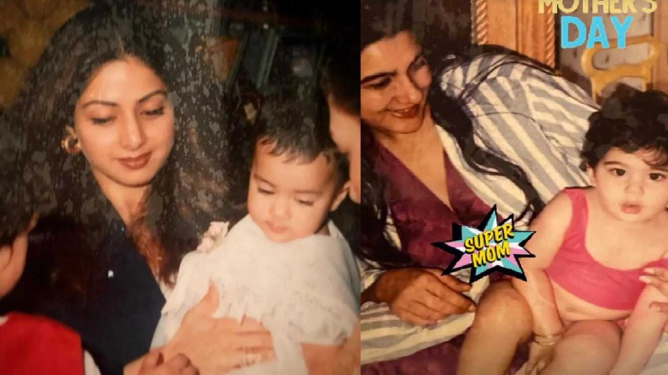 Mother's Day: Sara Ali Khan shares BTS pics from all her movies sets with Amrita Singh, Janhvi Kapoor shares adorable pic with late Sridevi