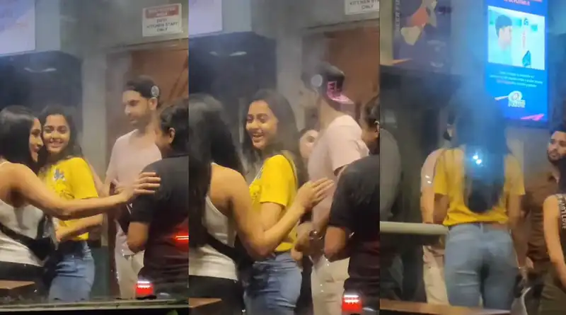 Tejasswi Prakash jumps around with excitement as she and Karan Kundrra set out to paint the town red; watch