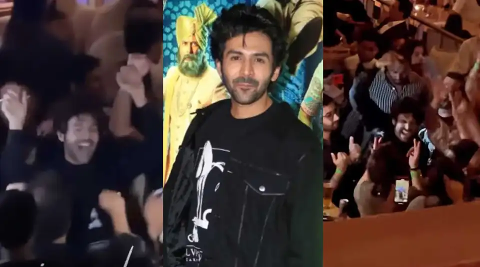 Kartik Aaryan sets the dance floor on fire with his groovy moves at Bhool Bhulaiyaa 2’s success bash; watch
