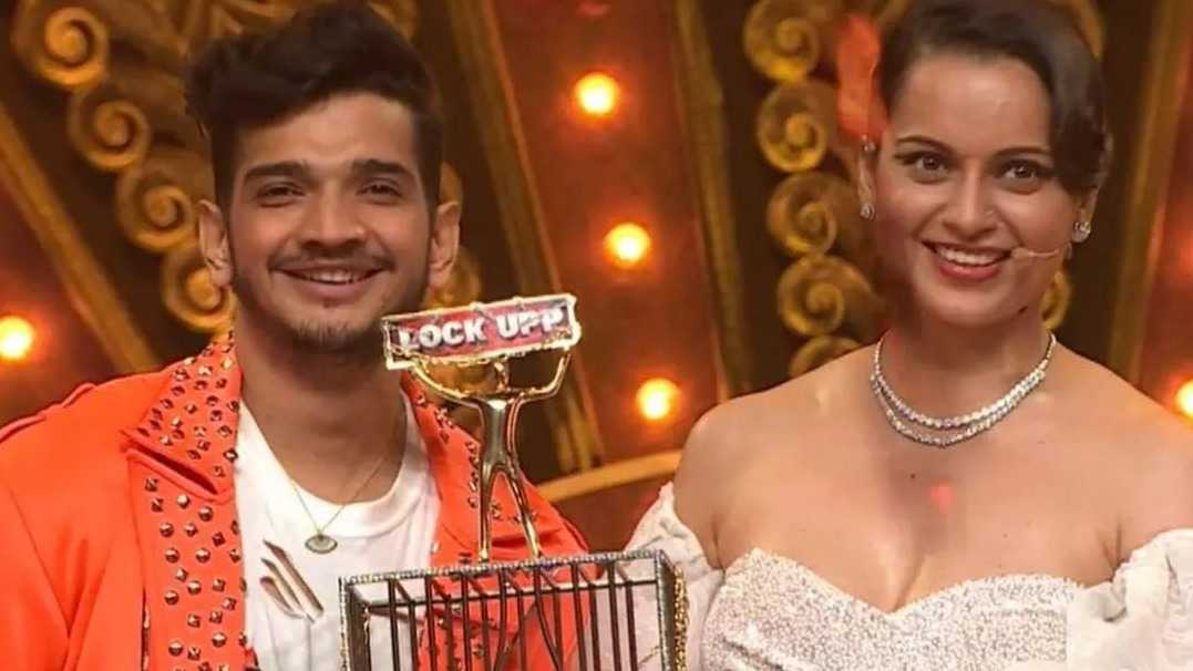 Lock Upp winner: Munawar Faruqui lifts the trophy after beating Payal Rohatgi in the finale; watch his winning moment