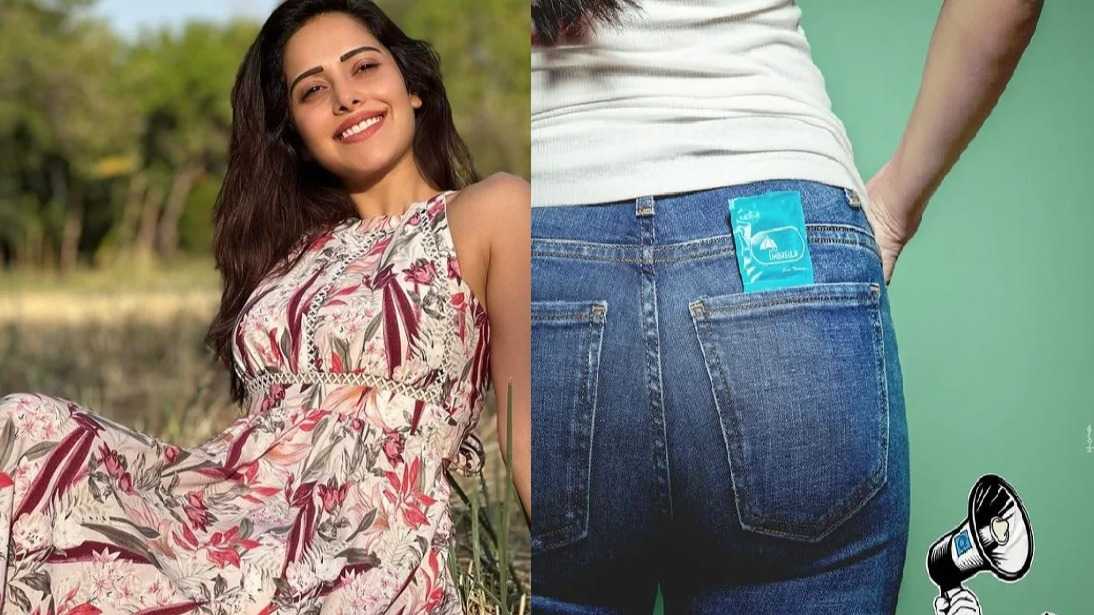 Janhit Mein Jaari: Nushrratt Bharuccha intrigues fans with a new poster featuring a condom in her back pocket