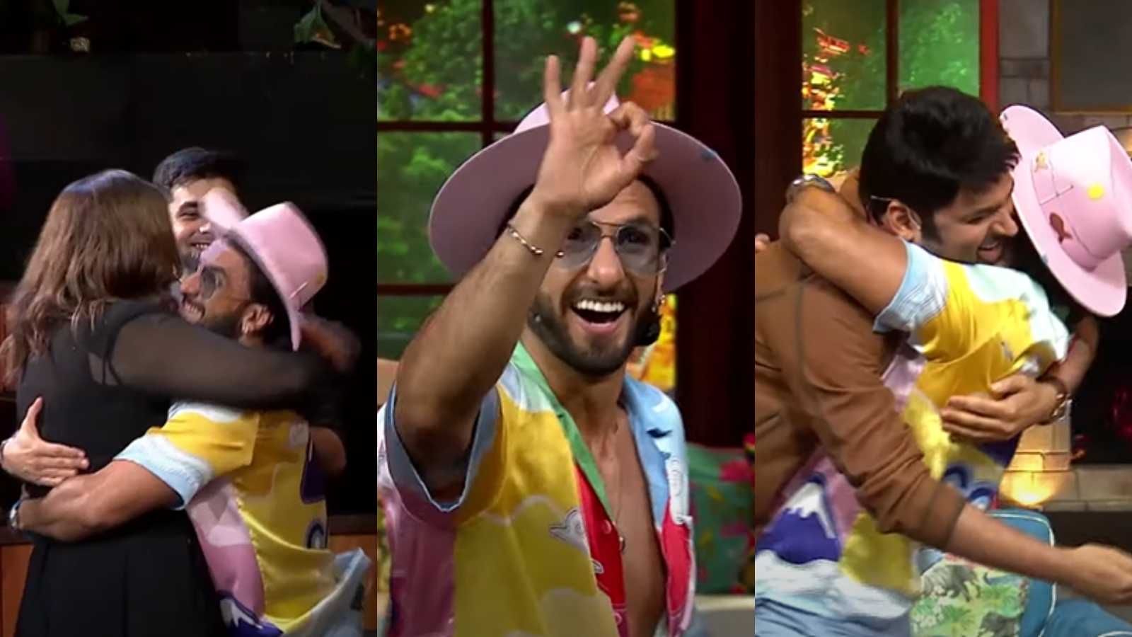 TKSS: Ranveer Singh lifts up Archana Puran Singh and Kapil Sharma on the show, comedian jokes about his infectious energy