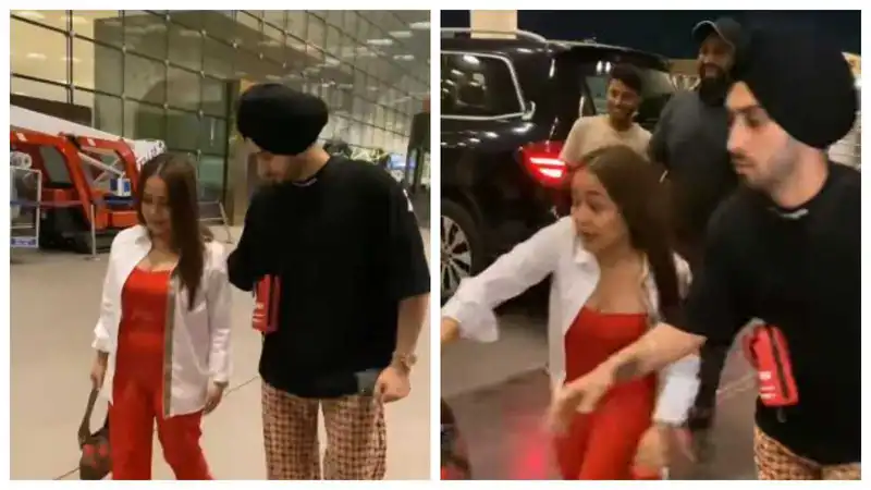 Video: नेहा कक्कड़-रोहनप्रीत सिंह के साथ एयरपोर्ट पर हुआ कुछ ऐसा कि चिंता में दौड़ता दिखा ये कपल