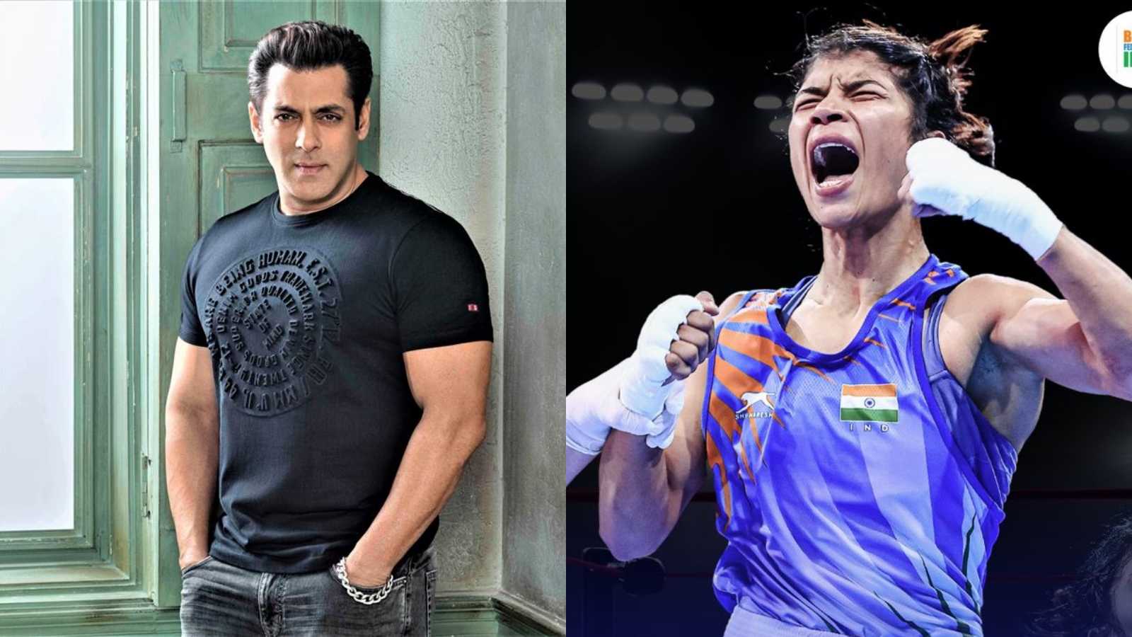 Salman Khan makes boxing champion Nikhat Zareen's dream come true as he tweets for her: 'Just don’t knock me out ...'