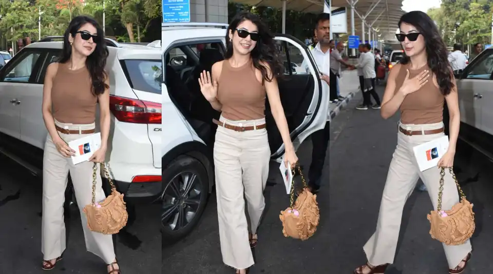 Shehnaaz Gill arrives at the airport with Brahma Kumaris' sister; leaves fans in awe of her confidence