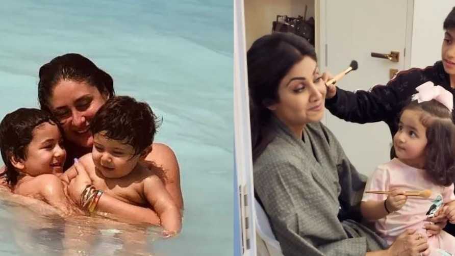 Mother's Day: Kareena Kapoor Khan hugs Taimur and Jeh, Shilpa Shetty Kundra's kids did her makeup