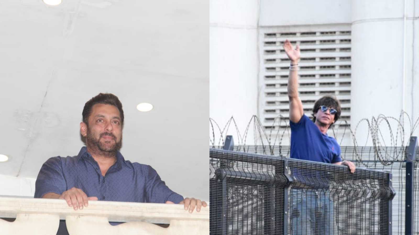 Eid 2022: Post the pandemic, Shah Rukh Khan and Salman Khan resume tradition of greeting fans outside their homes