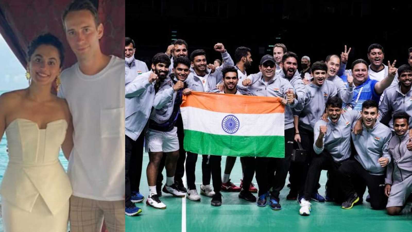 Thomas Cup: Taapsee Pannu gives a shoutout to badminton coach and her boyfriend Mathias Boe after India's historic win