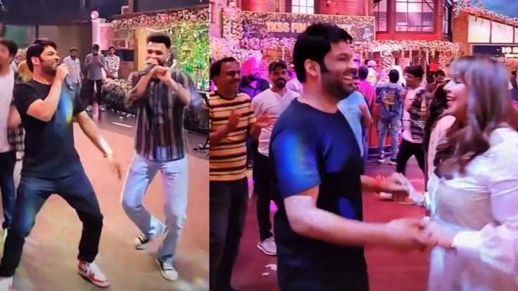 The Kapil Sharma Show wrap party: Comedian grooves to old Bollywood hits with team, performs romantic dance with wife Ginni; Watch