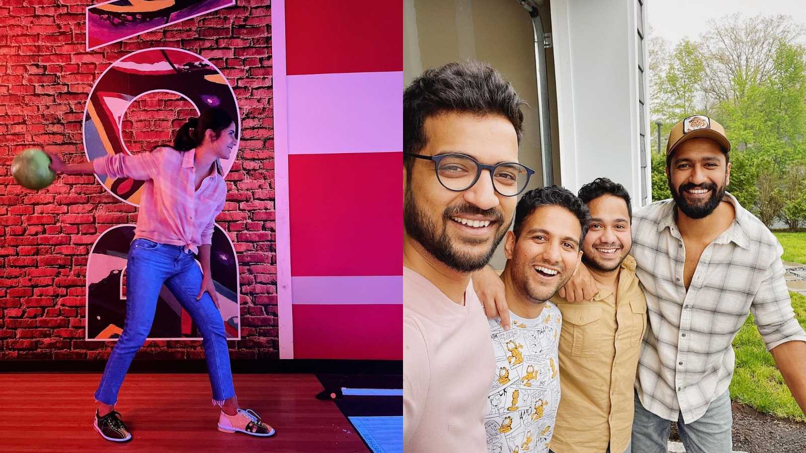 Vicky Kaushal catches up with his college friends, while Katrina Kaif enjoys a 'Very American Saturday'