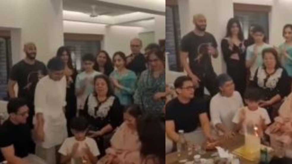 आमिर खान ने बेटे आजाद के साथ मनाया माँ जीनत हुसैन का बर्थडे, ज्वेलरी की गिफ्ट-वीडियो