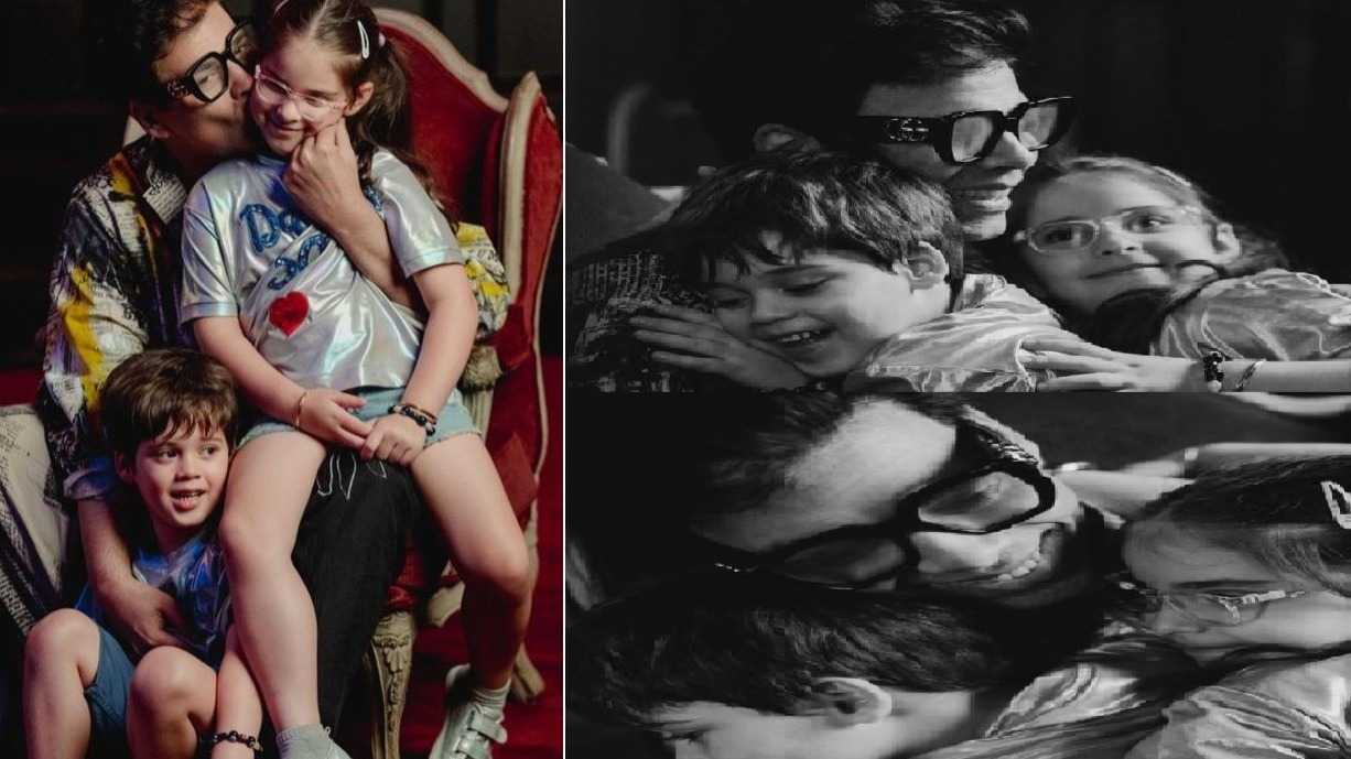 Karan Johar pens emotional note on Father's Day: There isn’t a day I don’t thank the universe for bringing Roohi and Yash into my life