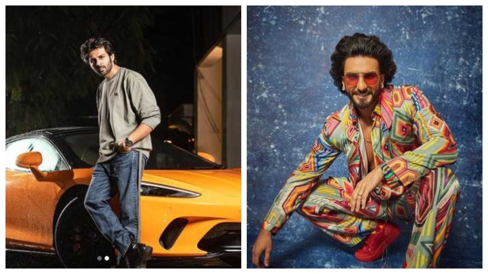 Ranveer Singh reacts to Kartik Aaryan's new sports car ‘Uff yaar beauty’, latter asks 'Gaadi ya main'