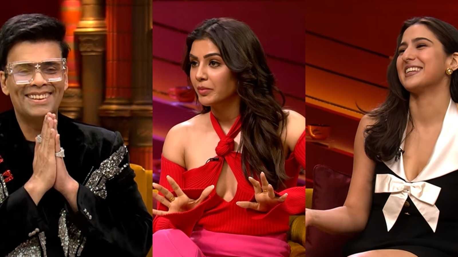 Koffee With Karan 7 trailer: Samantha Ruth Prabhu blames Karan Johar ...