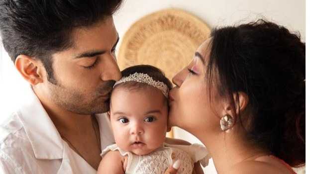 Debina Bonerjee and Gurmeet Choudhary introduce their daughter Lianna with her first photo: 'Our heart united into one'