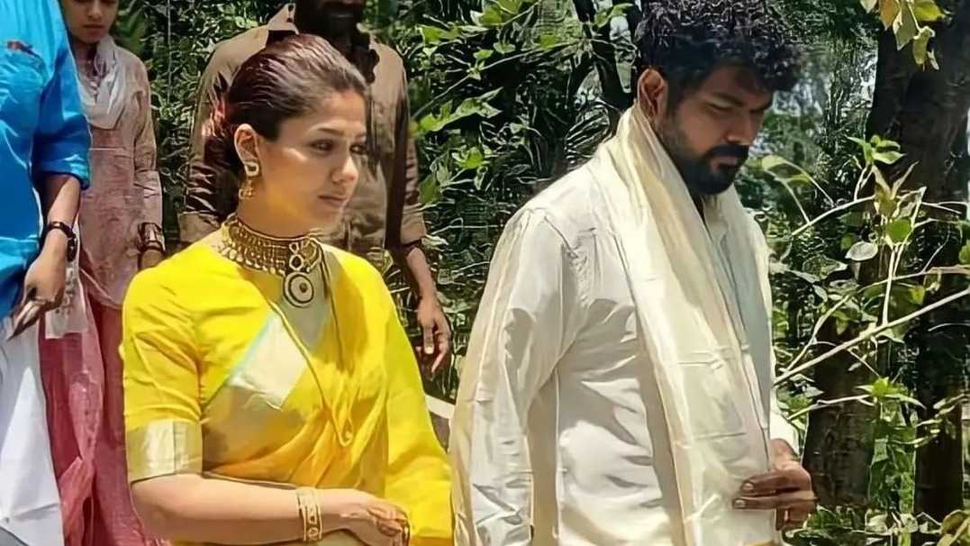 Newlyweds Nayanthara and Vignesh Shivan apologise to the Tirupati Temple board after posing with footwear on in the temple premises