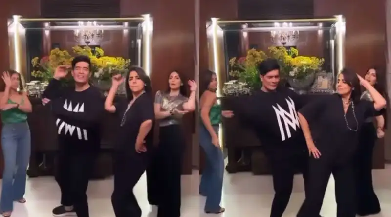 JugJugg Jeeyo star Neetu Kapoor grooves on The Punjaabban Song with daughter Riddhima and Manish Malhotra; watch