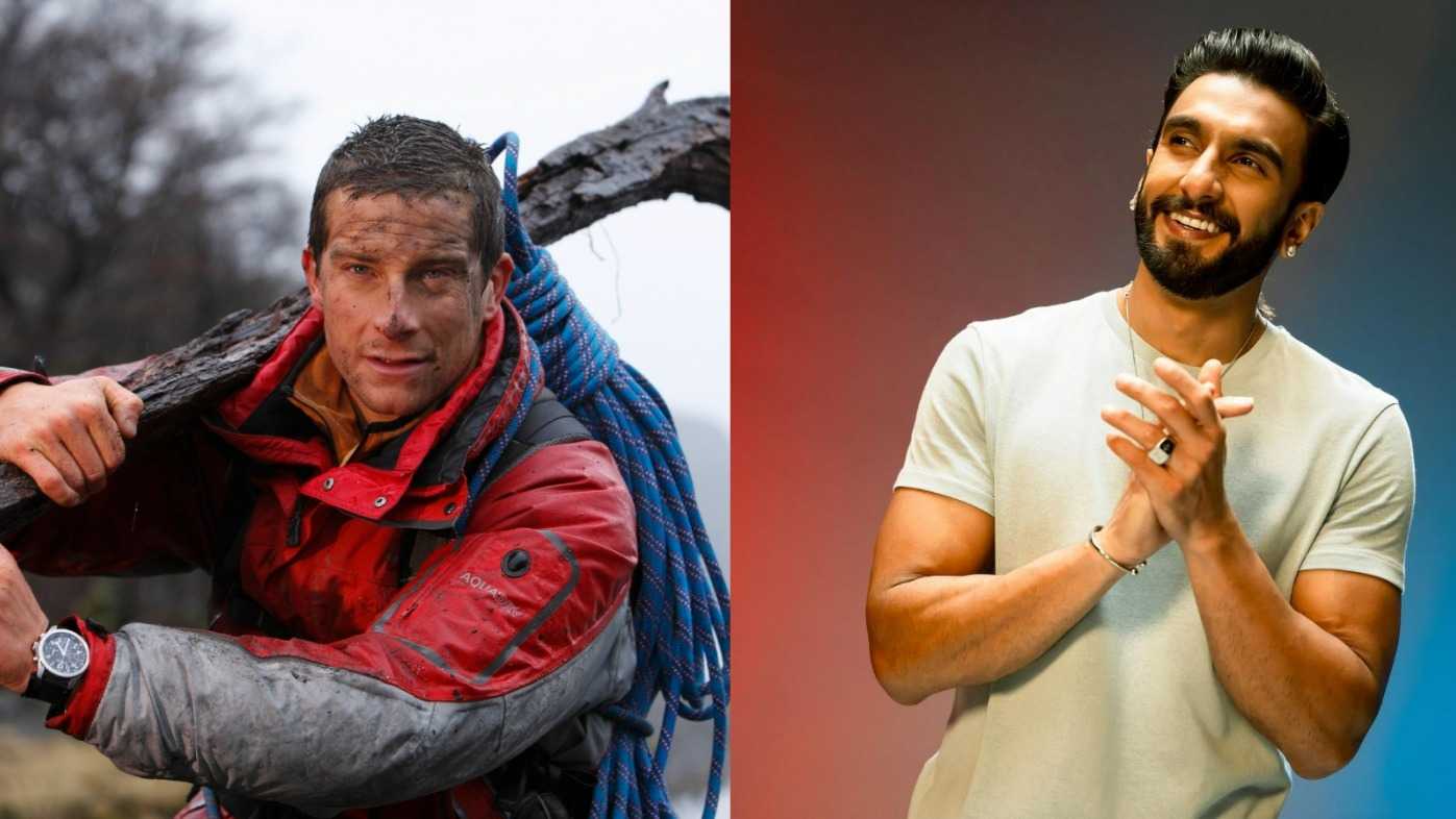 Ranveer Singh teases new adventure with Bear Grylls on Netflix, duo have hilarious banter about tigers in new promo; Watch