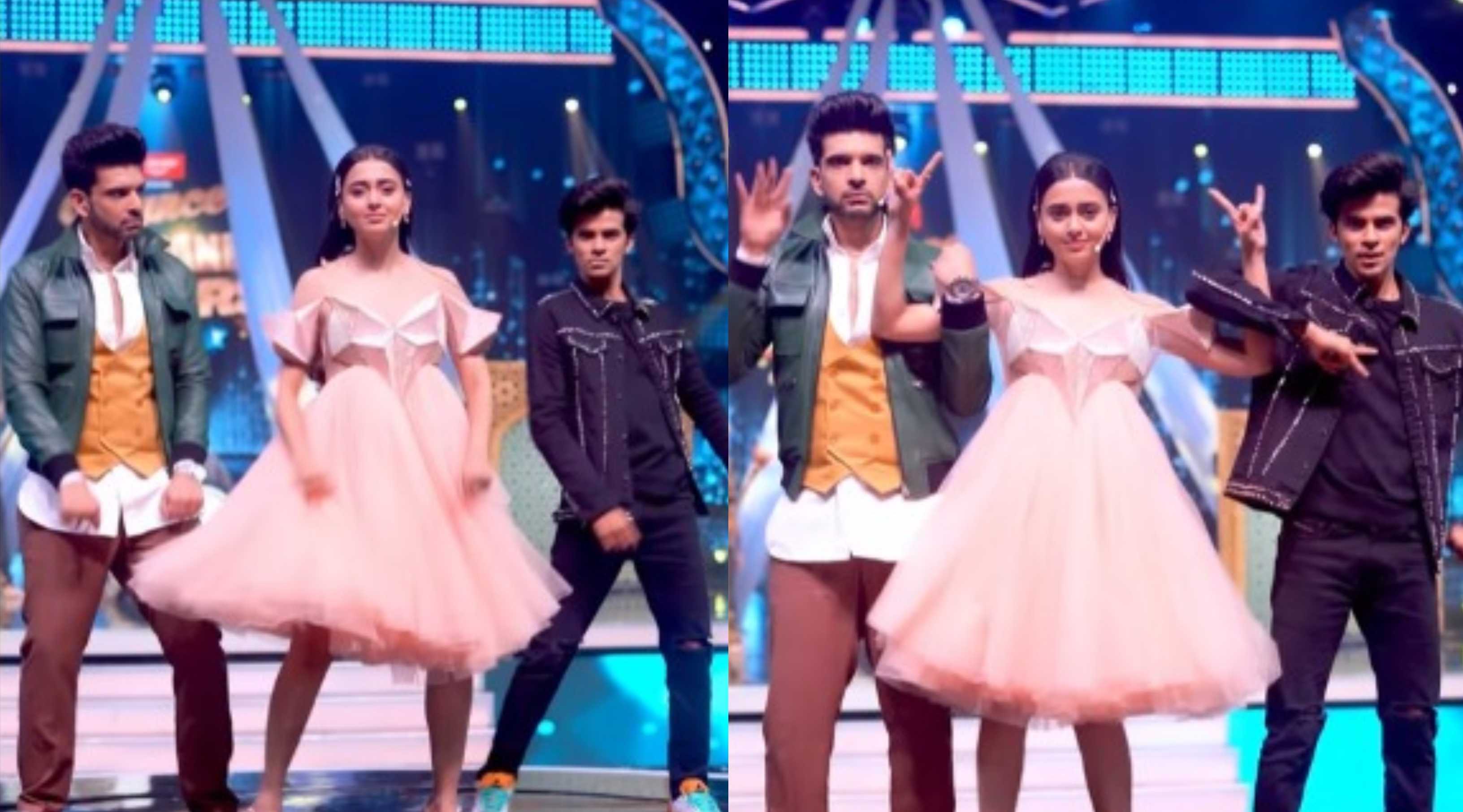 Karan Kundrra takes up the Jiggle Jiggle challenge with GF Tejasswi Prakash; latter can’t stop looking at her Sunny
