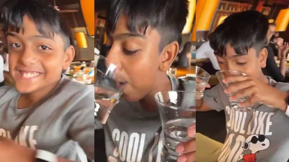 Ajay Devgn's son Yug gives cute reminder to stay hydrated in a fun video; Watch