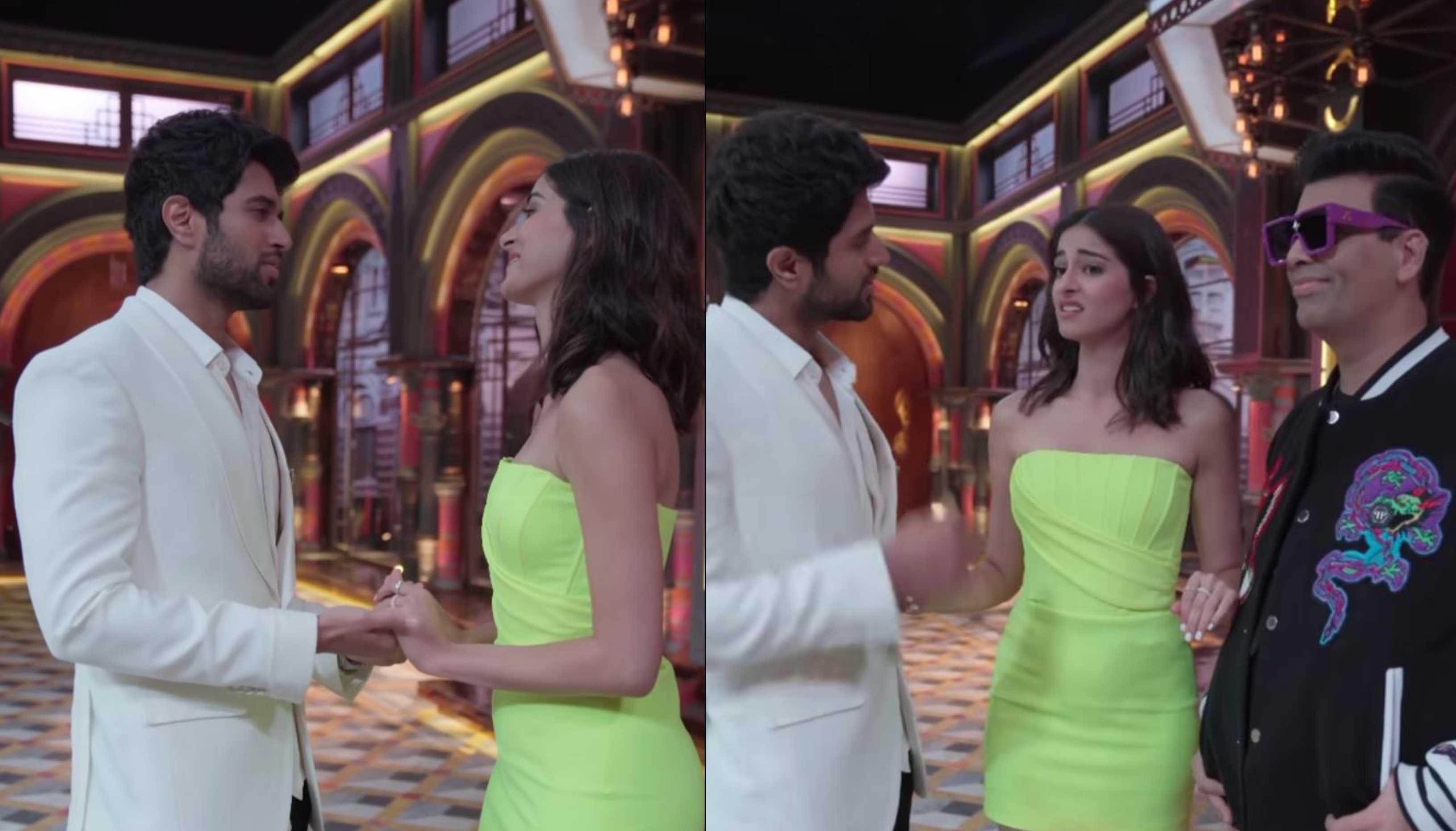 Vijay Deverakonda would like for Ananya Panday to stop hitting on him, watch her hilarious reaction