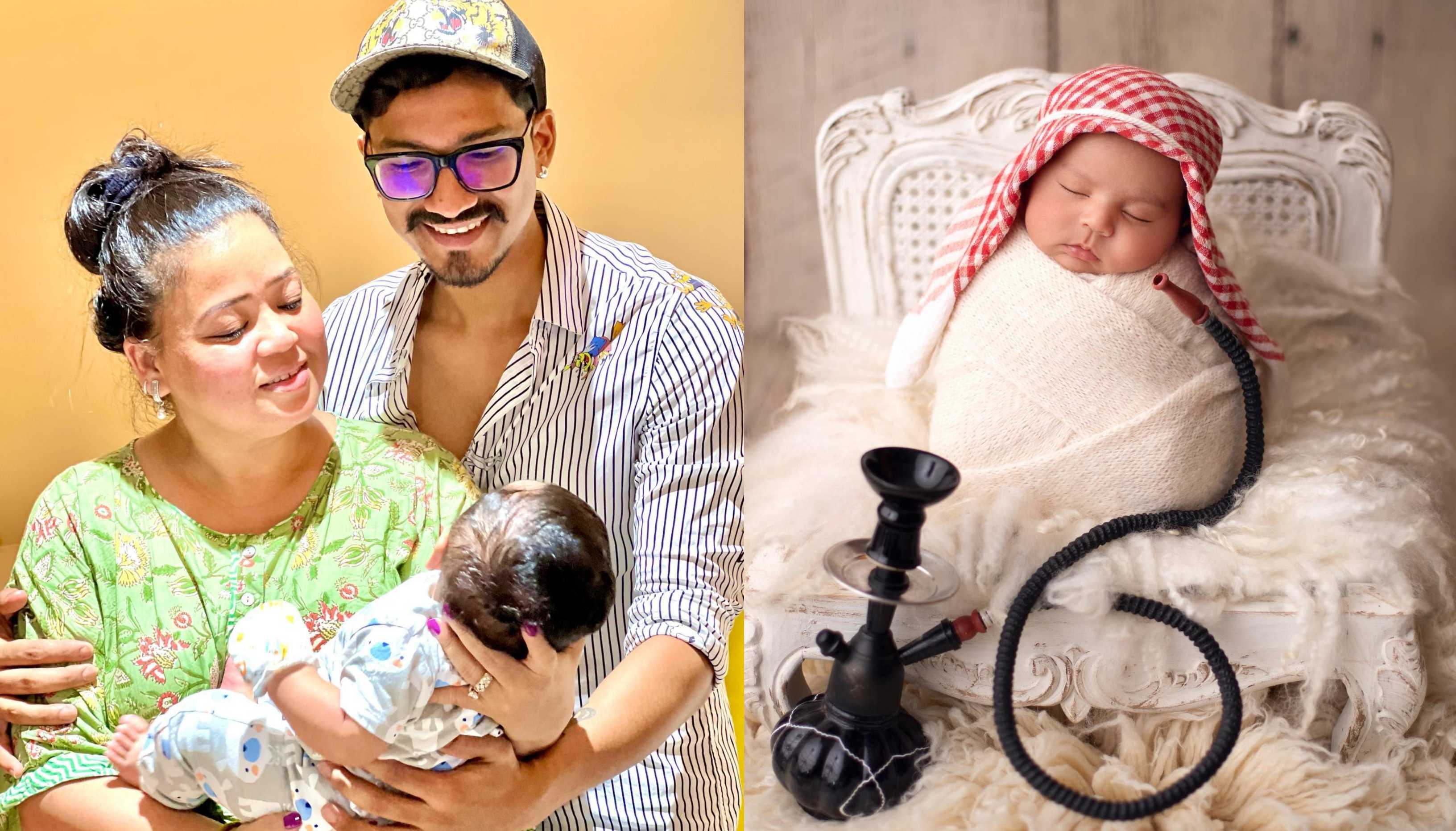 Bharti Singh turns son Laksh into an Arab prince for a photoshoot; netizens troll her for keeping a hookah near him
