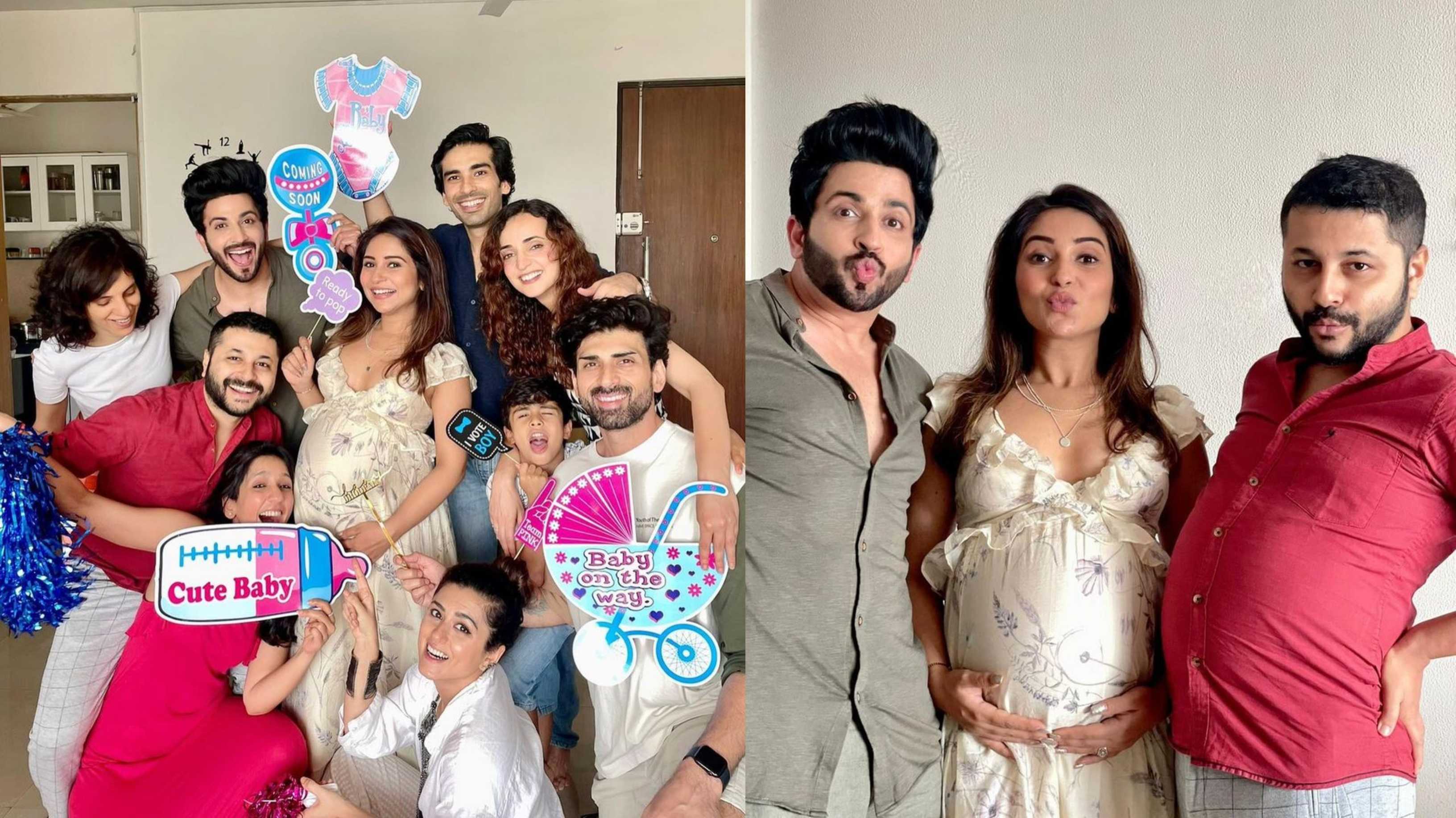 Dheeraj Dhoopar and Vinny Arora’s baby shower pics are adorable; Sanaya Irani, Ridhi Dogra join the celebration